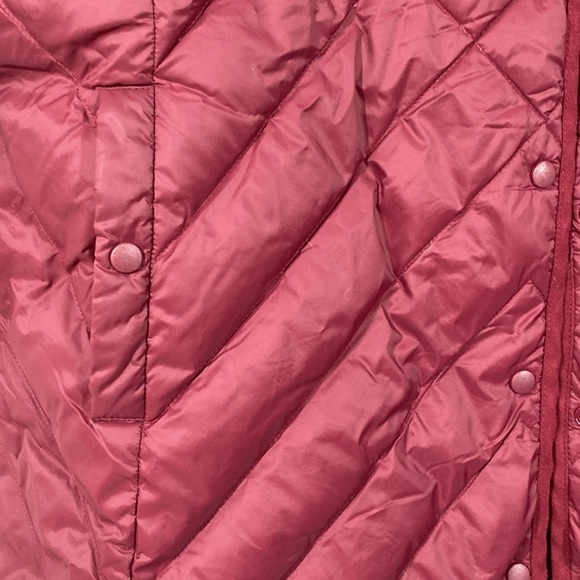 J. Jill Down Filled Quilted Burgundy Puffer Coat Size XL Petite - Picture 2 of 8